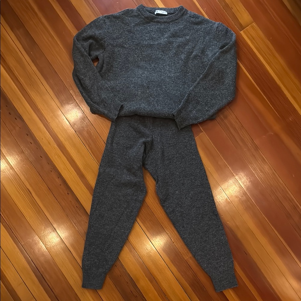 Zara Gray Sweater and Pants Set